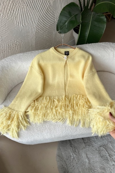 Poliyance Feza Yellow Cardigan