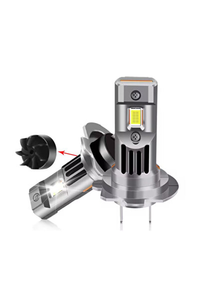 XL Set of 2 LED bulbs H7 with fan 60W/set ​​12V