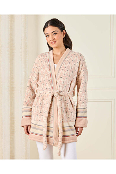 REDTAG رداء نسائي محبوك مطبوع باللون الوردي