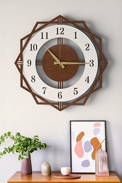 LUPOKRAFT Ev Hediyesi Modern Dekoratif Duvar Saati Siyah Beyaz Duvar Dekoru A...