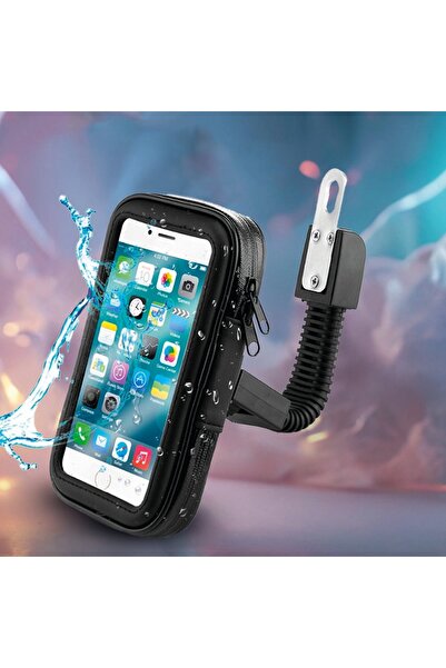 Torima JX‑100 Black Car Phone Holder – 360° Rotation, Waterproof, Adjustable Clamp