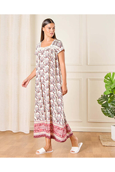 REDTAG Women Multicolour Floral Print Nightgown