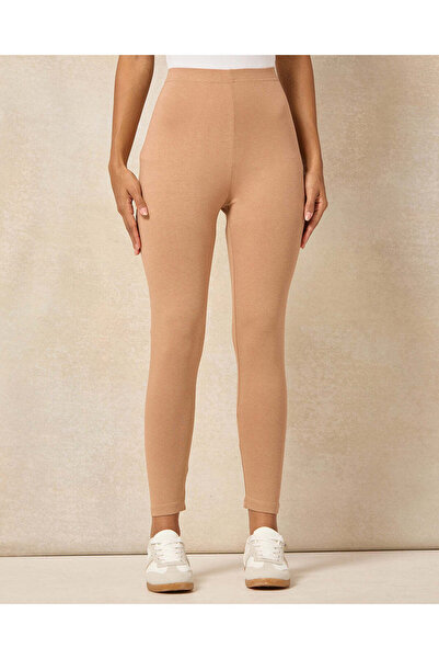 REDTAG Women Brown Cropped Legging