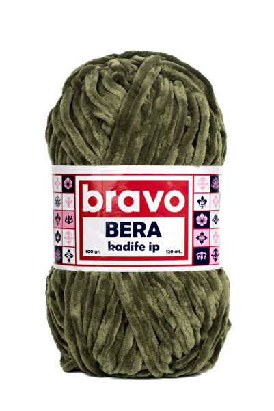 Bravo Bera 915 Khaki Velvet Thread Knitting Yarn