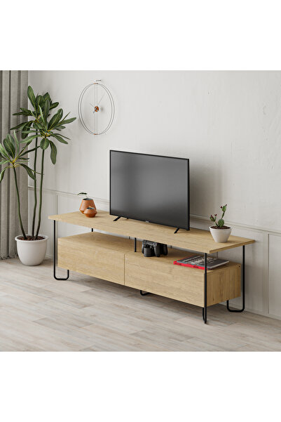 Mourah Home Mourah Cornea Tv Stand Up To 60 Inches - Oak
