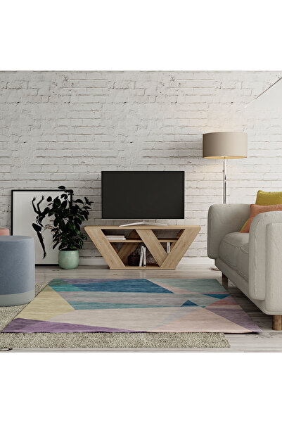 Mourah Home حامل تلفزيون موراه بيبرالا حتى ٤٣ بوصة - خشب البلوط