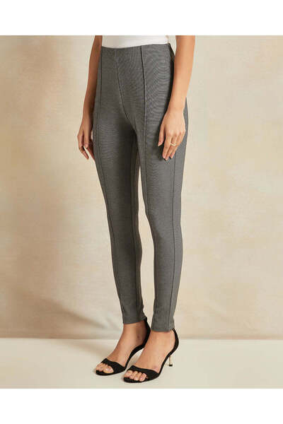 REDTAG Women Grey Printed Leggings