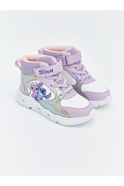 LC Waikiki Lcw Steps Lilo and Stitch Printed Baby Girl Sneakers