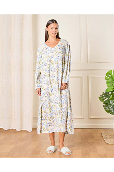 REDTAG قميص نوم نسائي مطبوع باللون البيج