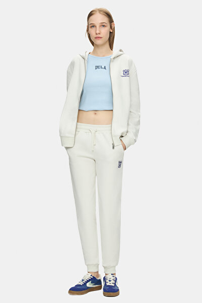 UCLA MARAIS Γυναικείο παντελόνι φόρμας με ελαστικό πόδι με συρρικνωμένο κούρεμα με τύπωμα Standard Fit