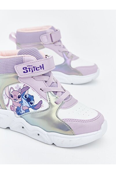 LC Waikiki Lcw Steps Lilo and Stitch Printed Baby Girl Sneakers