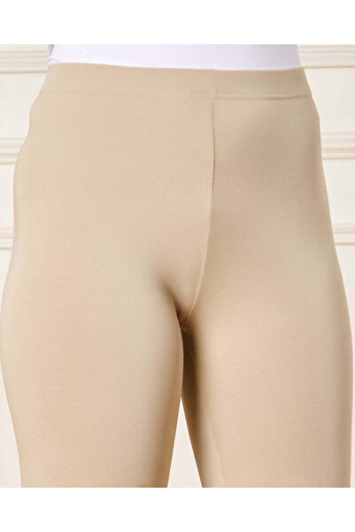 REDTAG Women Beige Long Length Leggings