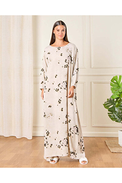 REDTAG قميص نوم نسائي مطبوع باللون البيج