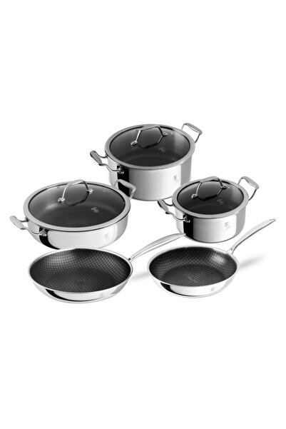 Berlinger Haus Σετ μαγειρικών σκευών Titan Hybrid με αντικολλητικά σκεύη, 8 τ...