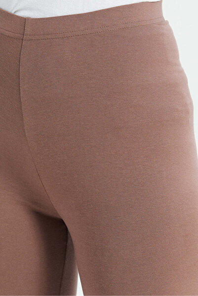 REDTAG Women Taupe Long Length Leggings