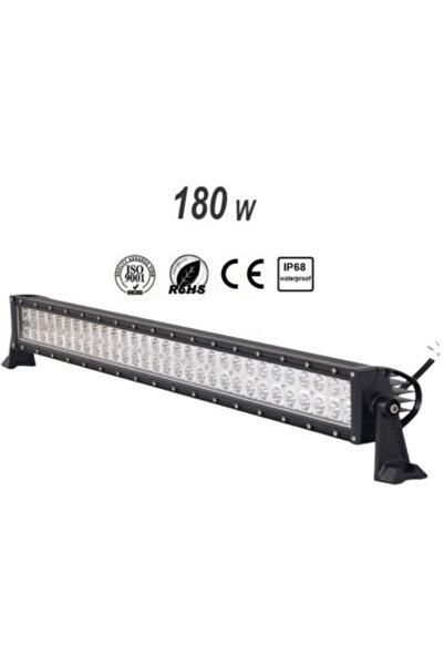 KAPOTO 87cm 180W Off Road Dikdörtgen Led Bar Araç Üstü 4x4 Led Projektör Işık