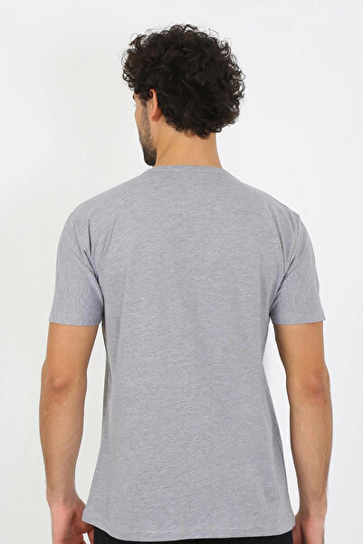 alfa expres Clothing Men's Crew Neck Gray Combed Cotton Undershirt