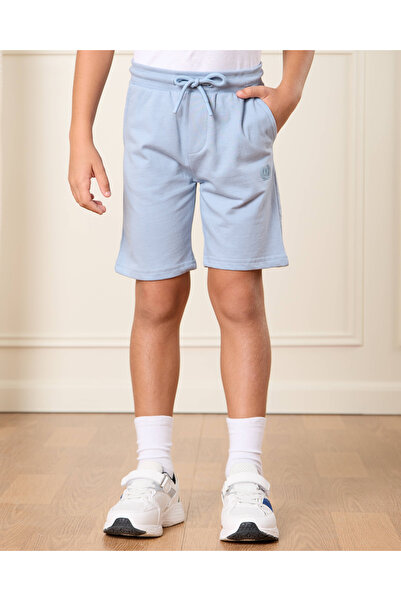 REDTAG Boys Brown And Blue Active Shorts (Pack of 2)