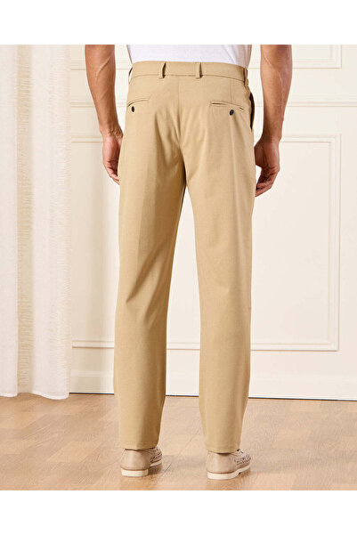 REDTAG Men Beige Formal Trousers