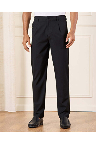 REDTAG Men Black Formal Trousers