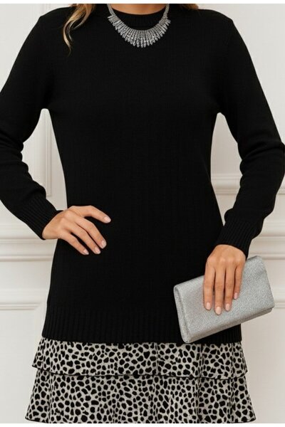 JANES    Women's Long Sleeve Top Ruffled Camisole Bottom Single Jersey Patter...