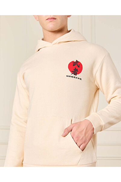 REDTAG Senior Boys Beige Anime Print Sweatshirt