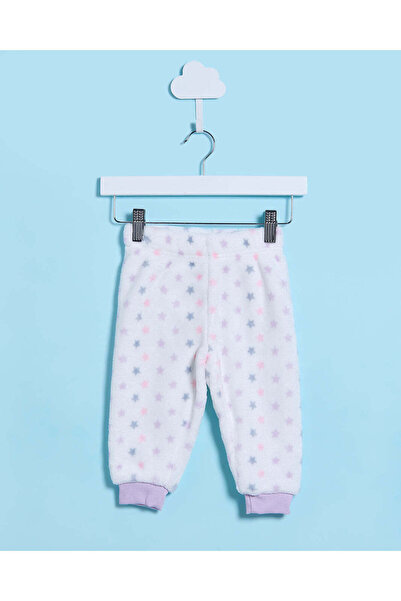 REDTAG Infant Girls Ivory Fleece Pyjama Set (2 Piece)