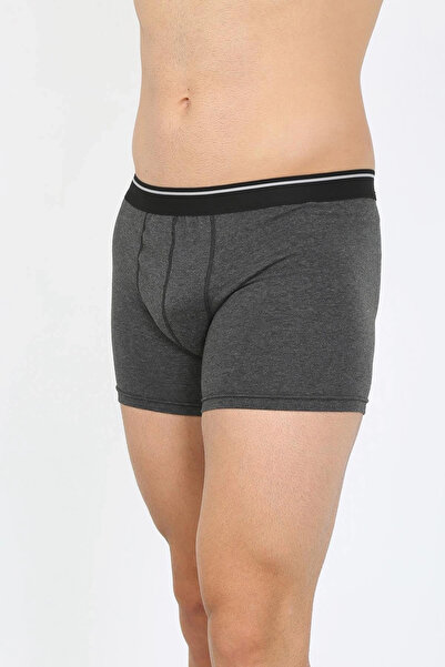 alfa expres Clothing Men Cotton Stretch Fabric Boxer Anthracite