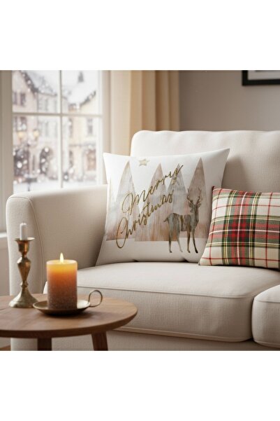 OEM Decorative Christmas pillowcase, with inner zipper, polyester, 6220-29