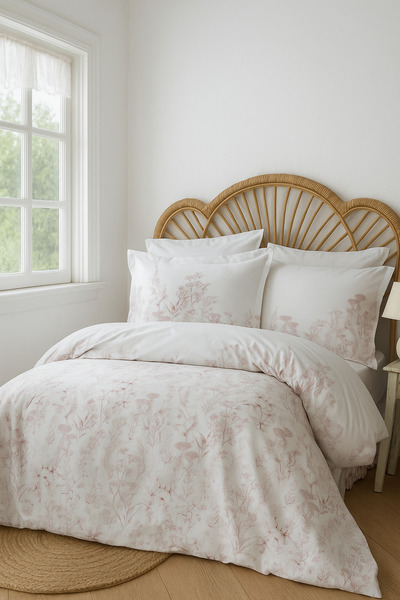 BED LİNE Set de lenjerie de pat Senses Heather Powder pentru pat dublu