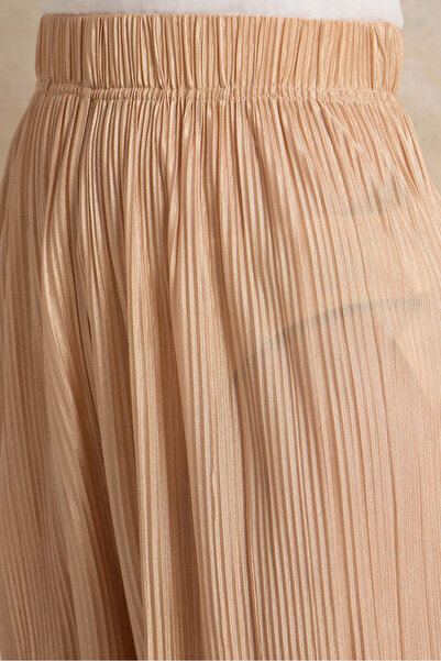 REDTAG Senior Girls Beige Pleated Culottes