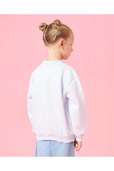 REDTAG Girls Blue Hello Kitty Embellished Sweatshirt