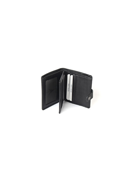 Ahıska Deri Ahıska Snap Fastener Men's Leather Card Holder 610