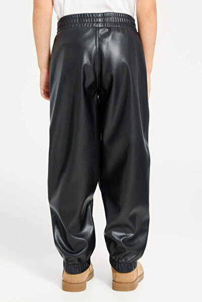 REDTAG Girls Black Jogger Trousers