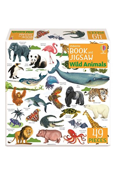 Usborne Book and Jigsaw Wild Animals