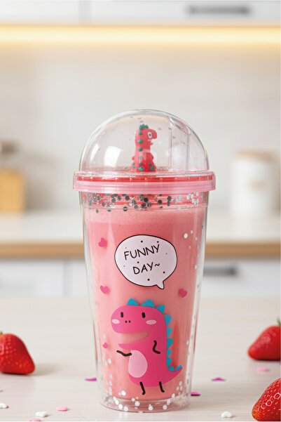 M&B WATER BOTTLE Dinazor Pipetli Bardak - Pipetli İçecek ve Meşrubat Bardağı