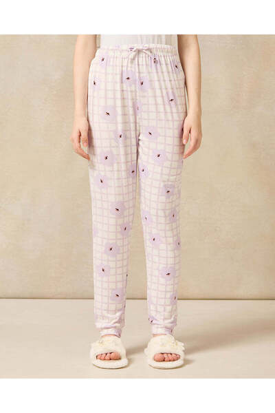 REDTAG Senior Girls White Allover Print Pyjama Set (2 Piece)