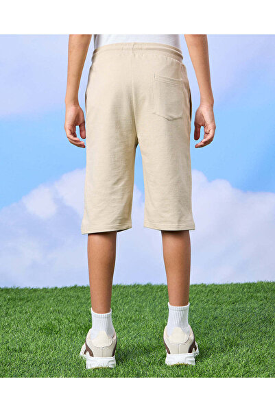 REDTAG Senior Boys Beige And Charcoal Active Shorts Set (Pack of 2)