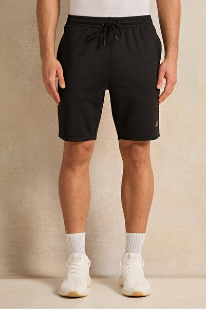 REDTAG Men Black Active Shorts