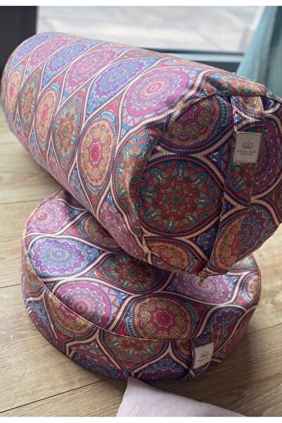 SUNYOGA Μαξιλάρι με μοτίβο μάνταλα και μαξιλάρι διαλογισμού γιόγκα με γέμιση ...