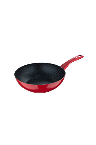 Bergner Red Line Wok Pan Forged Aluminum 28 cm
