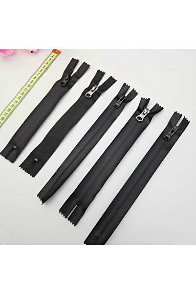 Kaf Kumaş Waterproof Pu Coating 5 Zipper |   O Fermizar Is the Italian for "To Zip Up/Zipper Up." |   Length: 20 cm Black
