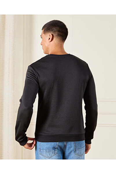 REDTAG Men Back LA Print Sweatshirt