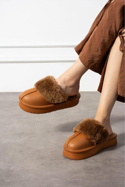 Marka نعال إيفا من بوبي مع نعل من الفرو والإيفا