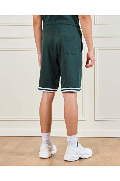 REDTAG Men Green Sports Shorts
