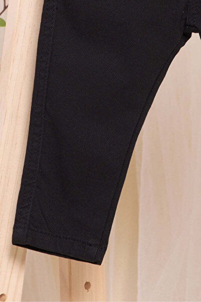 REDTAG Infant Black Beige Belted Trousers