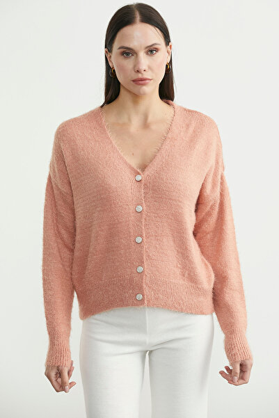 Sementa Cotton Soft Knit Cardigan - Powder
