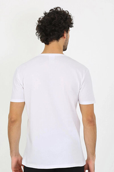 alfa expres Clothing Men's Open Collar White Combed Cotton Undershirt