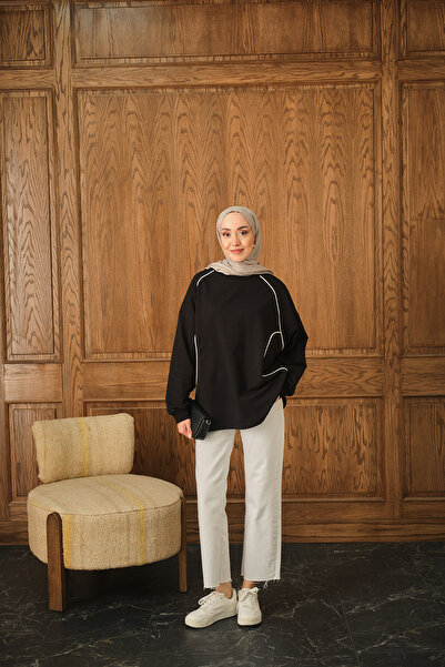 LOCCO Women's Line Detail Tunic Black