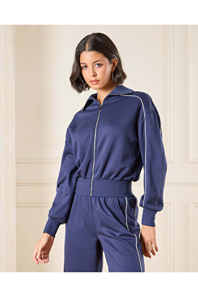 REDTAG Women Navy Zip Through Jacket